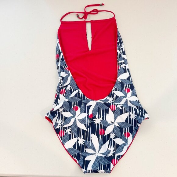 NWT Faherty REVERSIBLE Swim Caicos One Piece Bathing Suit New Beachy Summer XS - Picture 3 of 6